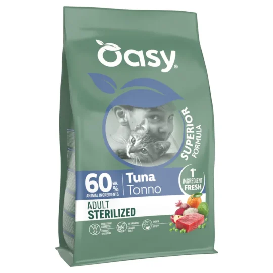 Oasy Dry Cat Superior - ADULT  STERILIZED TONNO 1,5kg