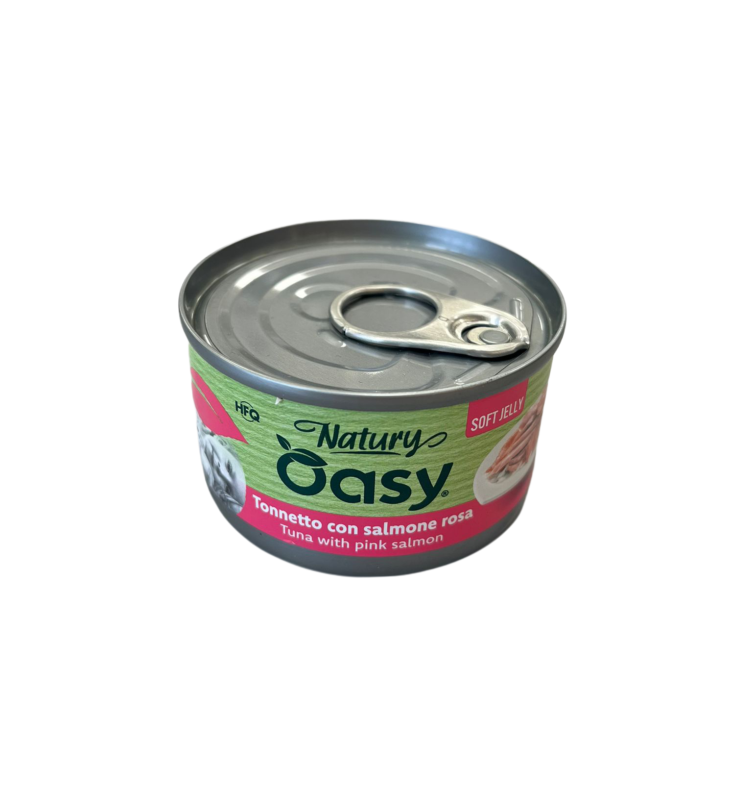 Oasy Wet Cat Natury Soft Jelly - TONNETTO CON SALMONE ROSA Lattina 85 gr