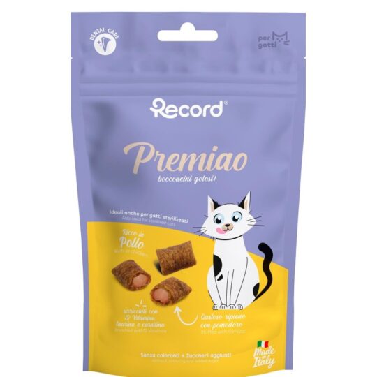 record premiao sterilizzato snack ripieni 50gr pollo