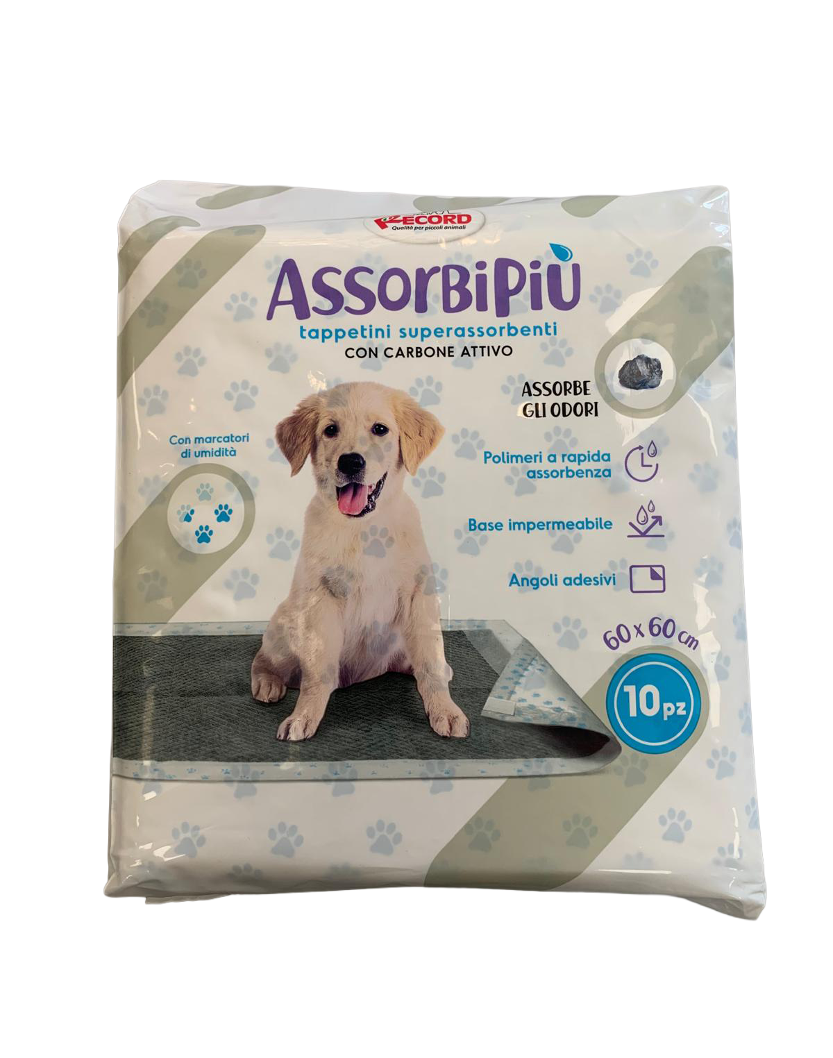 RECORD ASSORBIPIU 10 TAPPETINI ASSORBENTI  CARBONI ATTIVI 60X60
