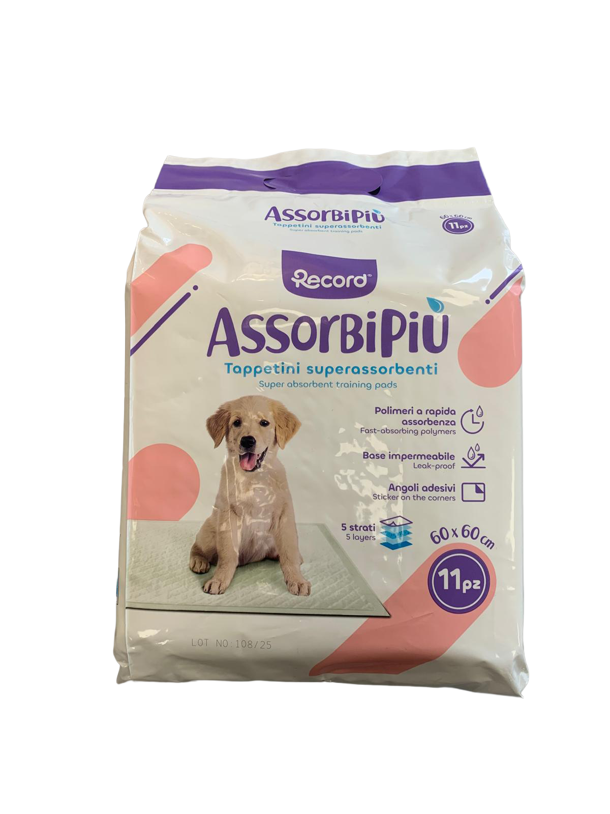 RECORD ASSORBIPIU 11 TAPPETINI ASSORBENTI 60X60 cm