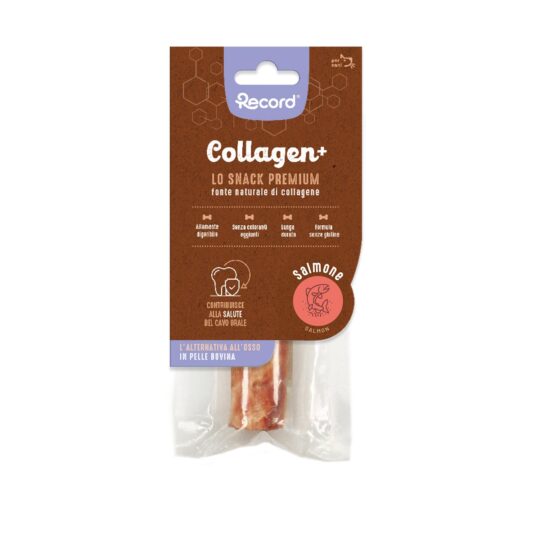 RECORD COLLAGEN+ 1 SNACK PER CANI TRONCHETTO M 50 G SALMONE