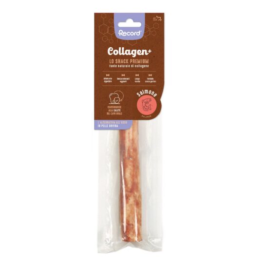 RECORD COLLAGEN+ 1 SNACK PER CANI TRONCHETTO L 84 G SALMONE