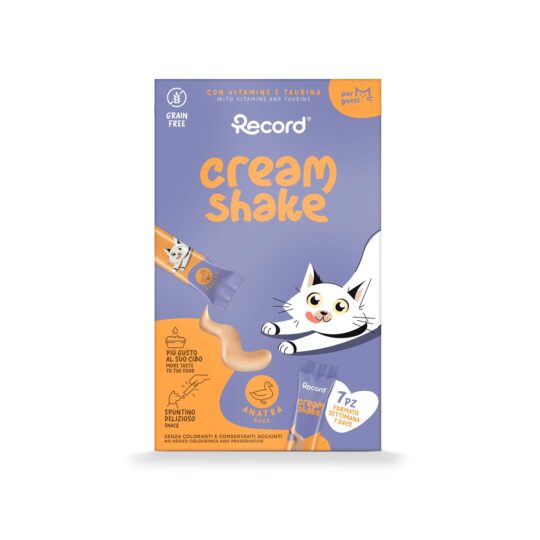 RECORD CREAM SHAKE SNACK PER GATTI 7X12G ANATRA