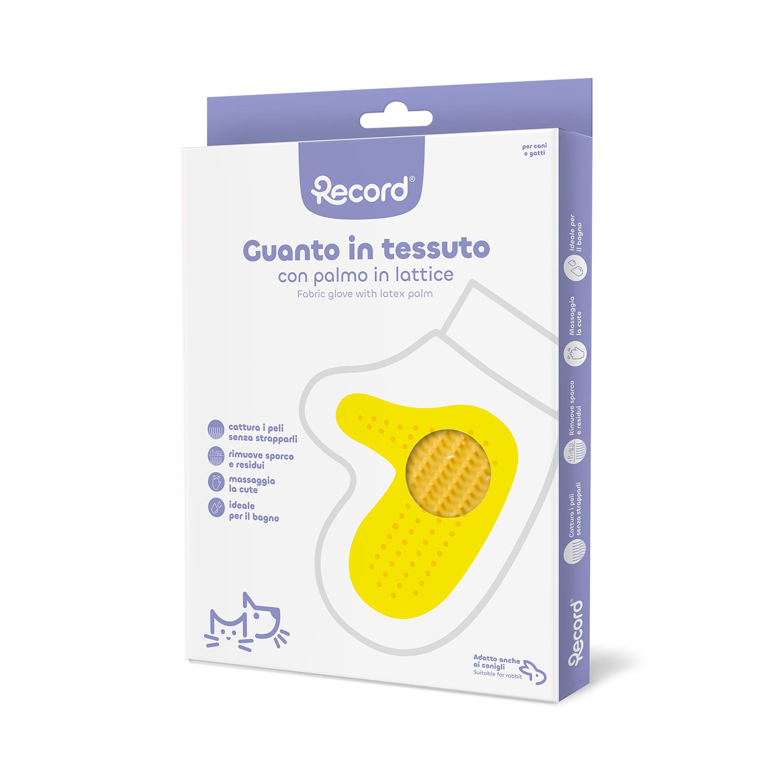 RECORD GUANTO IN TESSUTO CON PALMO IN LATTICE 24 CM