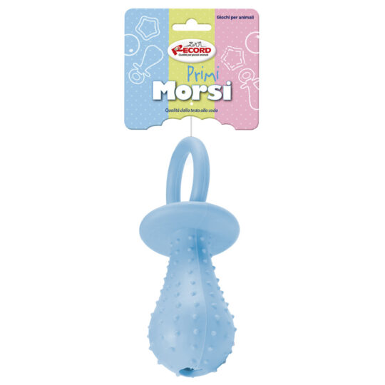RECORD PRIMI MORSI CIUCCIO GIOCO IN TPR COLORI ASSORTITI 14 CM