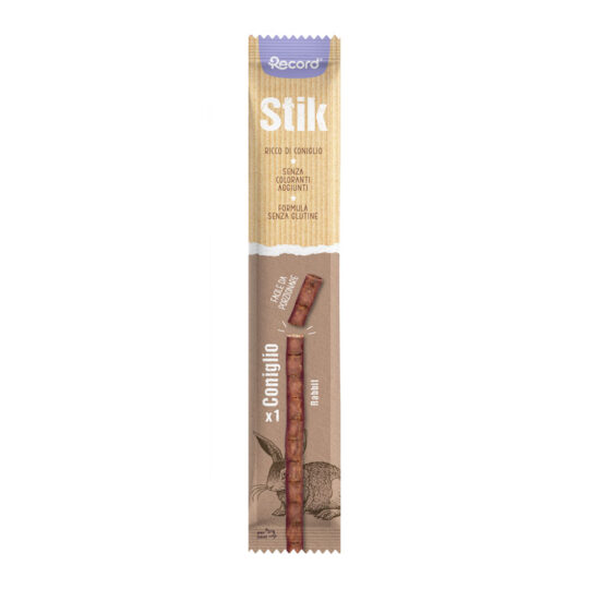 RECORD STIK SNACK PER CANI 11 G CONIGLIO
