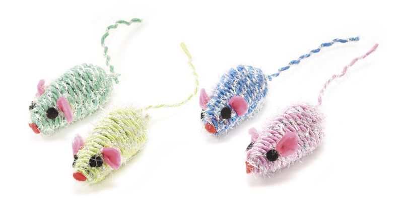 RECORD TOPINO IN CORDA E GLITTER 2X2X4 CM