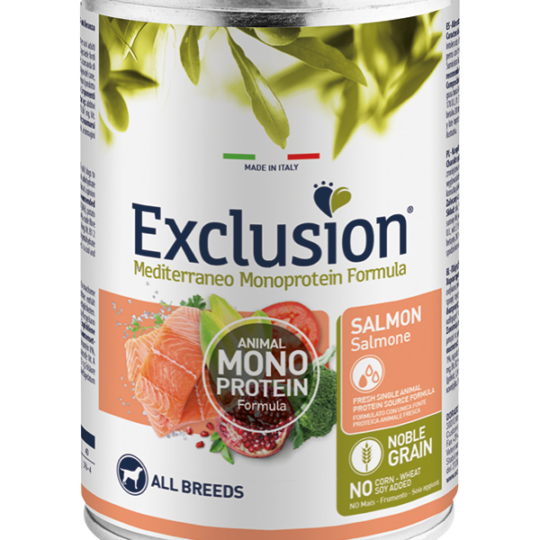 EXCLUSION NOBLE GRAIN ADULT SALMON ALL BREEDS 400G