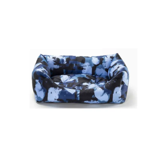 LEOPET CUCCIA RODI OXFORD CAMOUFLAGE BLU WATER RESISTENTE CUSCINO ESTRAIBILE 70X85 CM