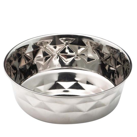 LEOPET CIOTOLA DIAMOND IN ACCIAIO INOX 900 ML ANTISCIVOLO