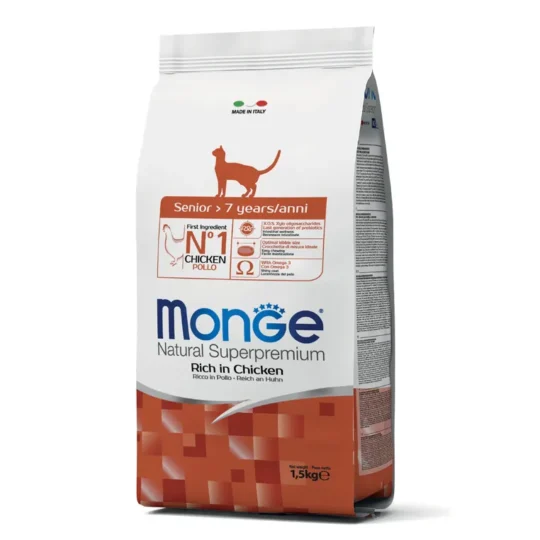 MONGE CAT NAT SENIOR POLLO 1,5KKG