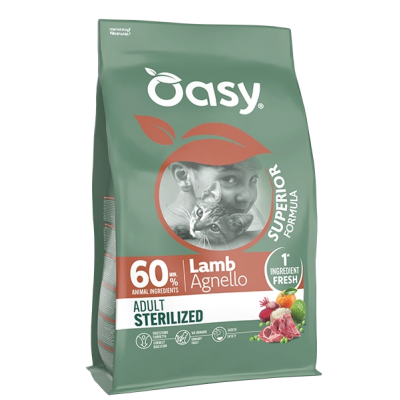 Oasy Dry Cat Superior – ADULT STERILIZED AGNELLO