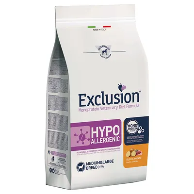 EXCLUSION DIET HYPO DUCK/POT M/L 12KG