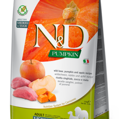 FARMINA N&D PUMPKIN BOAR&APPLE, ADULT MEDIUM/MAXI KG.2,5