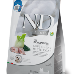 FARMINA N&D WHITE SEA BASS, FENNEL E SPIRULINA 2 KG ADULT MINI