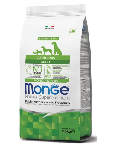 MONGE ALL BREEDS ADULT CONIGLIO 2,5KG