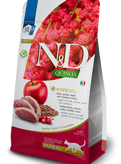 N&D QUINOA CAT HAIRBALL 1,5 KG
