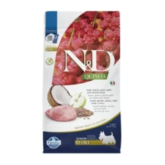 N&D QUINOA DOG SENIOR LAMB, GREEN APPLE AND COCONUT MINI 1,5 KG *