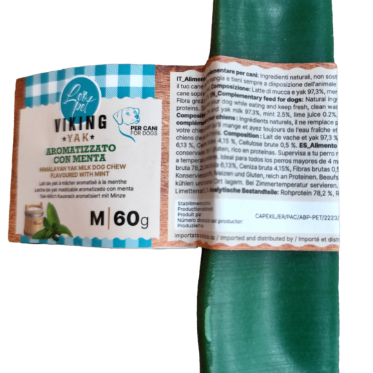 LEOPET SNACK CON LATTE DI YAK HIMALAYA MENTA 60 GR