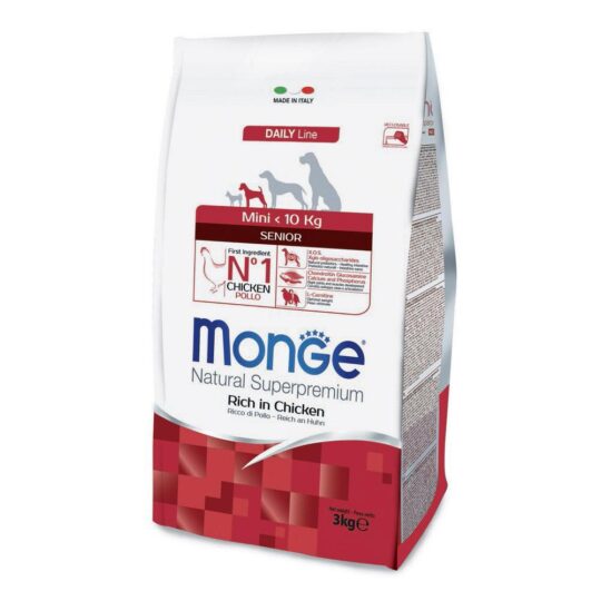MONGE NATURAL SUPERPREMIUM MINI SENIOR POLLO 3KG