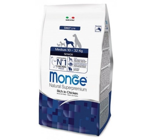 MONGE NATURAL SUPERPREMIUM MEDIUM SENIOR 12KG
