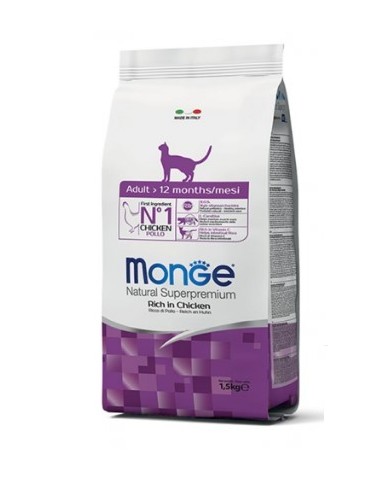 MONGE NATURAL SUPERPREMIUM ADULT > 12 MESI POLLO 10KG