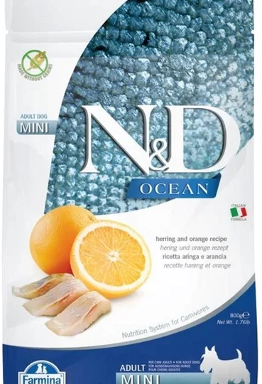 FARMINA N&D OCEAN ARINGA E ARANCIA ADULT MINI GR.800