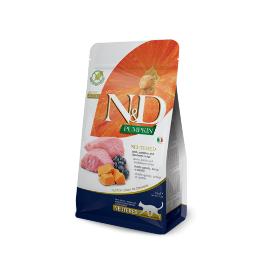 FARMINA N&D GRAIN FREE ZUCCA AGNELLO E MIRTILLI 5KG