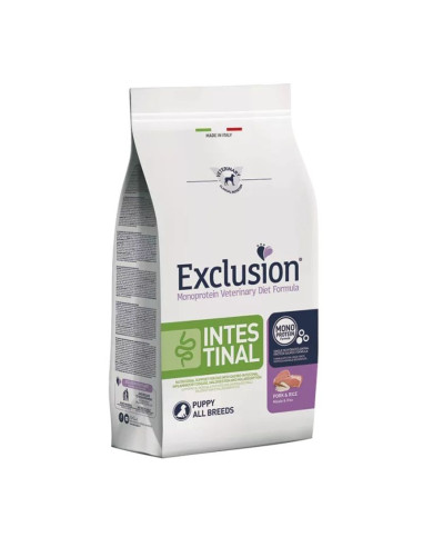 EXCLUSION INTESTINAL MAIALE E RISO PUPPY ALL BREEDS 800GR