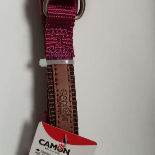 CAMON COLLARE DoublePremium Marrone/Ciclamino 15x300~400mm