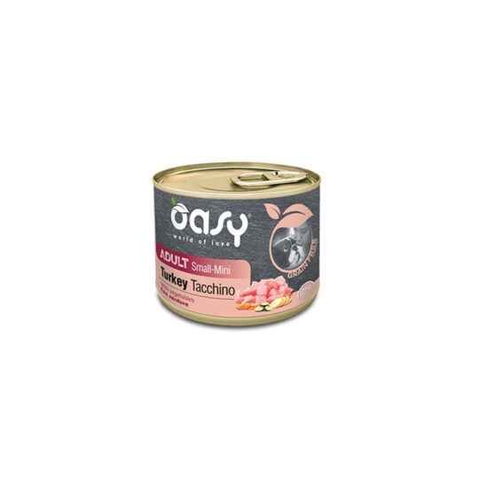 Oasy Grain Free Adult Small e Mini con Tacchino 200GR