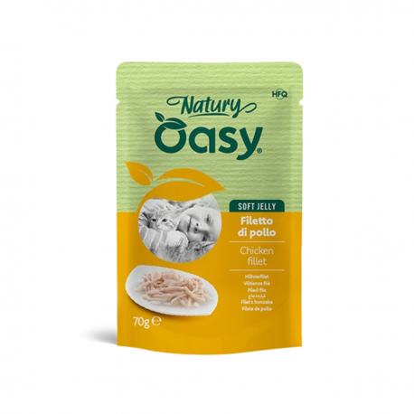 OASY WET GATTO NATURY SOFT JELLY FILETTO DI POLLO 70 GR