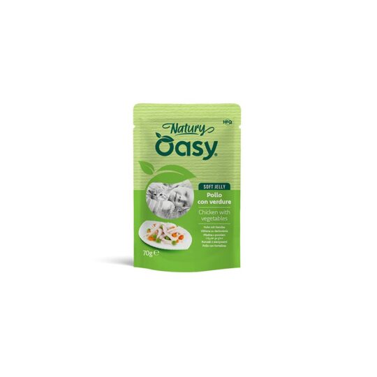 OASY WET CAT NAT SOFT JELLY POLLO CON VERDURE 70 GR