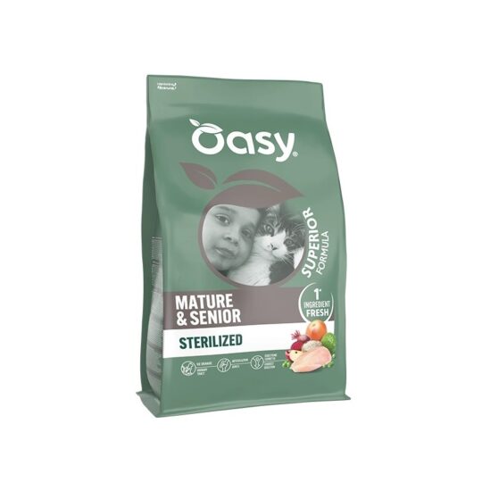 Oasy Dry Gatto Superior - MATURE & SENIOR STERILIZED POLLO 1,5KG