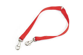 Collare vitello doppio c/nappina - Rosso -