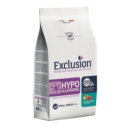 EXCLUSION HYPOALLERGENIC CERVO E PATATE SMALL 2KG
