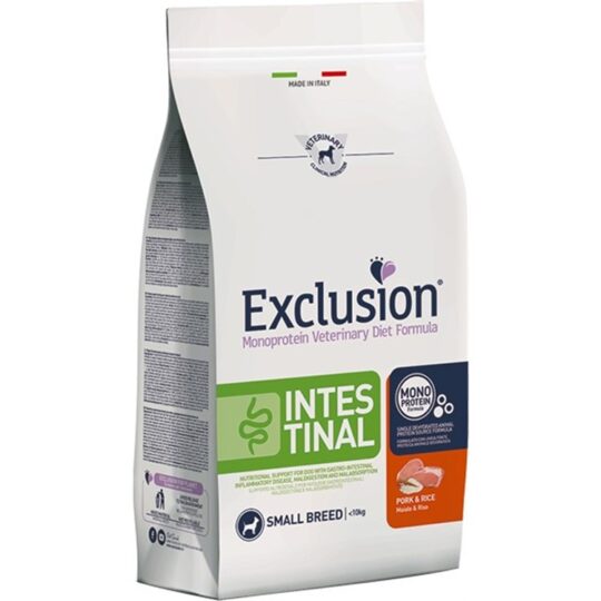 EXCLUSION INTESTINAL SMALL MAIALE E RISO 7 KG