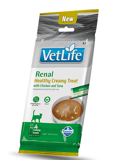 FARMINA VET LIFE CAT RENAL CREAMY POLLO E TONNO 60GR