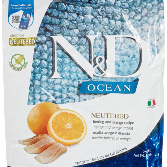 N&D OCEAN CAT ARINGA ARANCIA ADULT NEUTERED 5KG