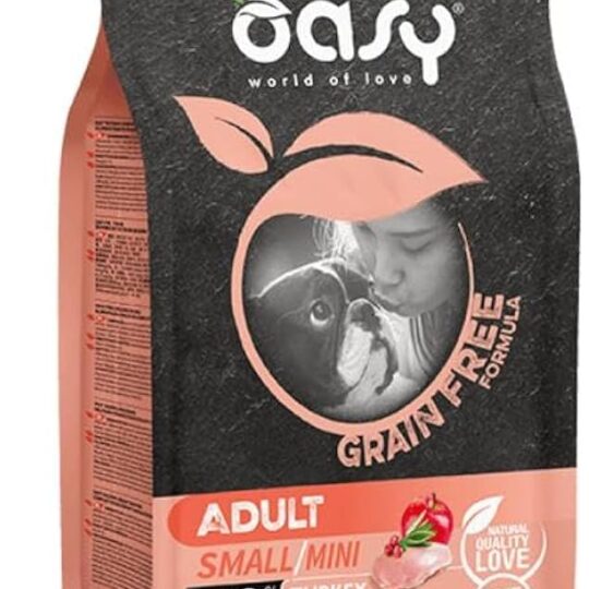 OASY GRAIN FREE ADULT SMALL MINI TACCHINO 2.5 KG