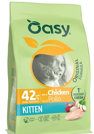 Oasy Dry Cat Original kitten pollo 1,5 kg