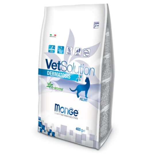 MONGE VETSOL. FELINE DERMATOSIS 400GR