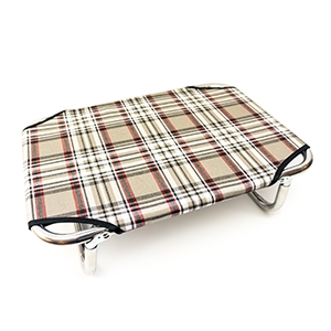 LEOPET BRANDINA FISSA IN ALLUMINIO TESSUTO SCOZZESE 35X50