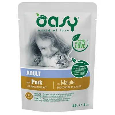 Oasy Bocconcini ADULT MAIALE 85 gr