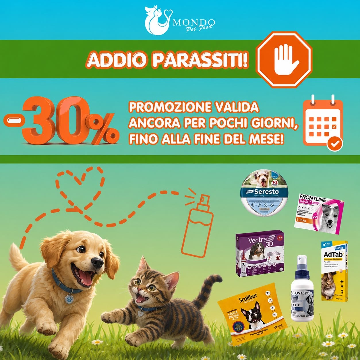 Antiparassitari al 30%