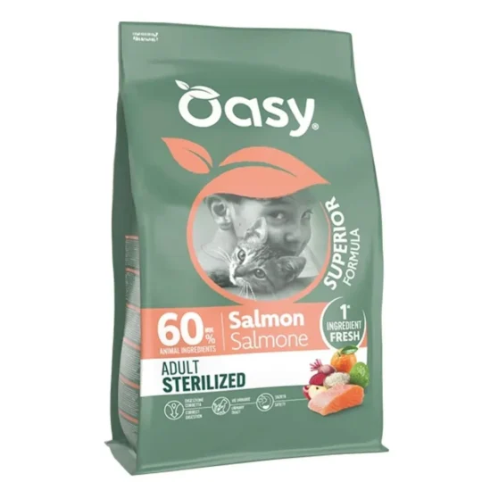 Oasy Superior ADULT STERILIZED SALMONE 6 kg