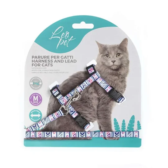 LEOPET PARURE STAMPATA MAYA PER GATTI DI MEDIA TAGLIA