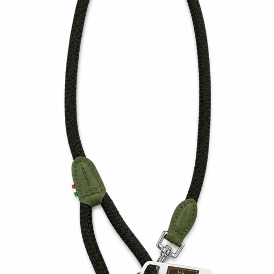 LEOPET  GUINZAGLIO IN CORDA COTONE VERDE 120X1,2R