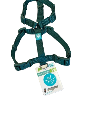 LEOPET PETTORINA AD H IN NYLON VERDE SCURO M 55-76X2,0CM